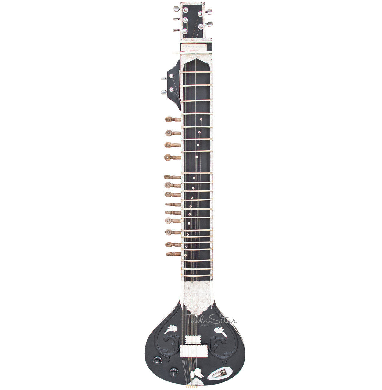 MAHARAJA Electric Sitar, Studio, Kharaj Pancham, Black Color - IA