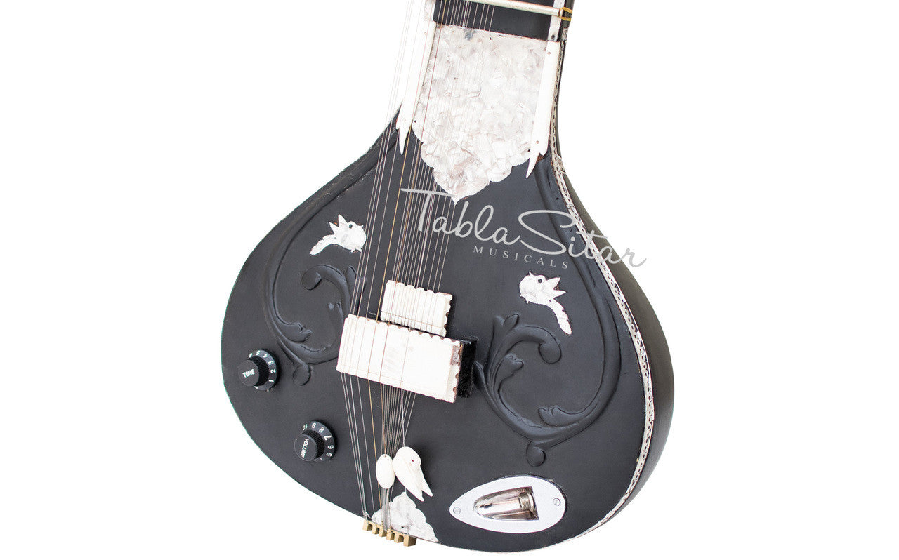 MAHARAJA Electric Sitar, Studio, Kharaj Pancham, Black Color - IA