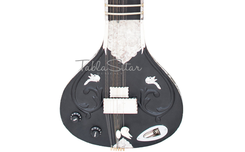 MAHARAJA Electric Sitar, Studio, Kharaj Pancham, Black Color - IA
