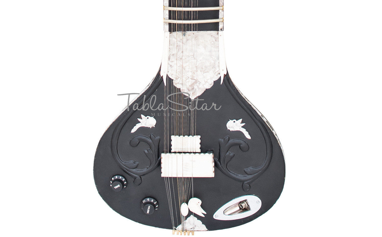 MAHARAJA Electric Sitar, Studio, Kharaj Pancham, Black Color - IA