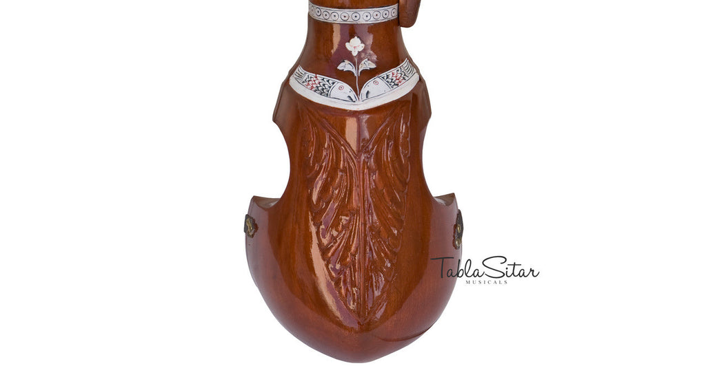 MAHARAJA Esraj, Special Bow, Tun Wood, Dark Wood Color - IE