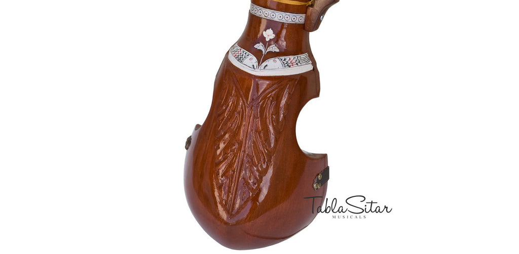 MAHARAJA Esraj, Special Bow, Tun Wood, Dark Wood Color - IE