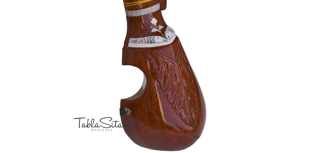 MAHARAJA Esraj, Special Bow, Tun Wood, Dark Wood Color - IE