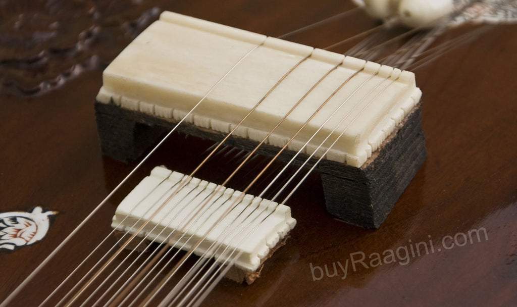 MAHARAJA Sitar, Ravi Shankar Style, Angur Patta Design, Fiber Case IJ