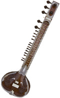 MAHARAJA Sitar, Ravi Shankar Style, Angur Patta Design, Fiber Case IJ