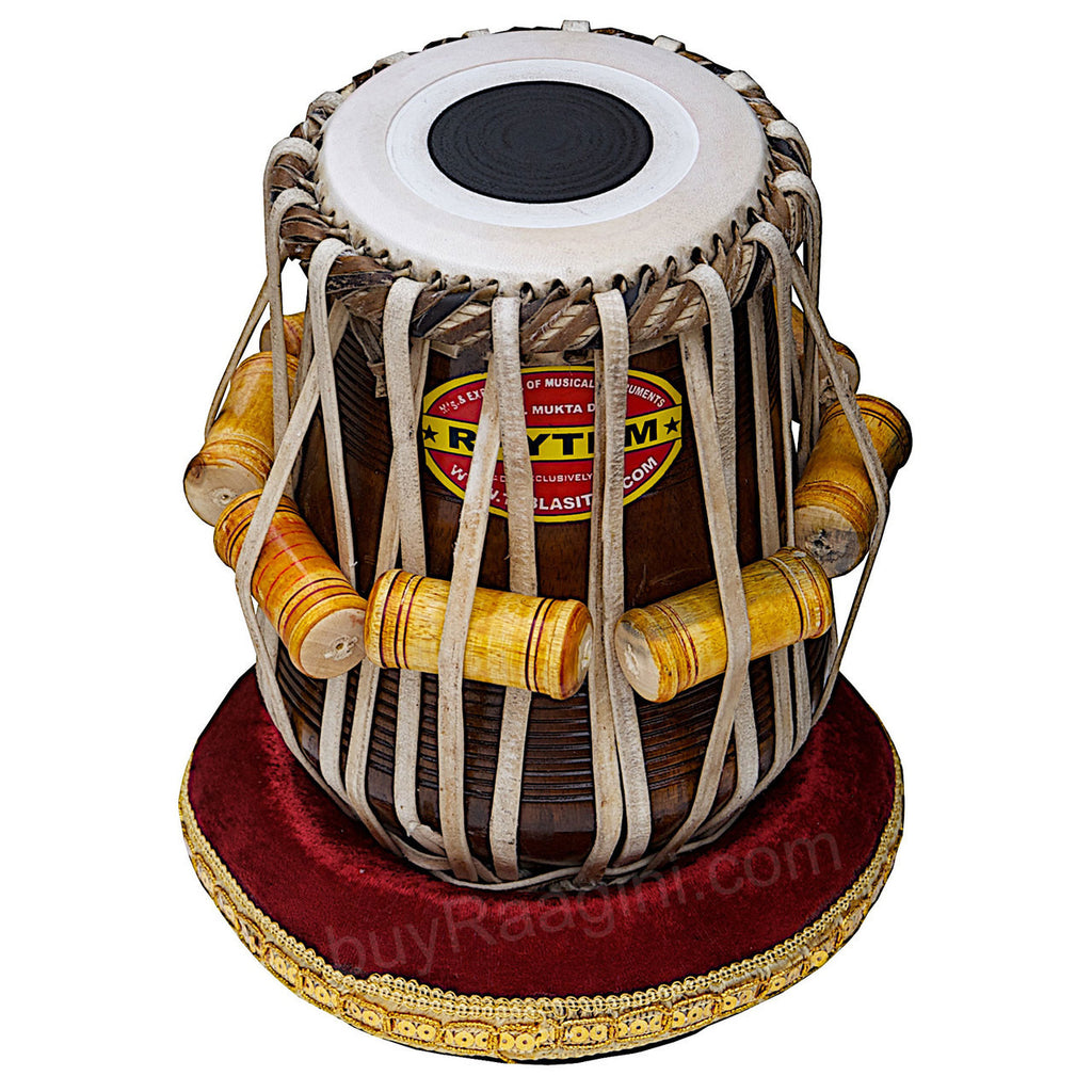 MUKTA DAS Tabla, 4KG Chromed Copper Bayan, Finest Dayan, Hammer AEB