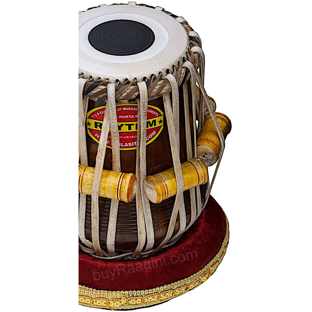 MUKTA DAS Tabla, 4KG Chromed Copper Bayan, Finest Dayan, Hammer AEB