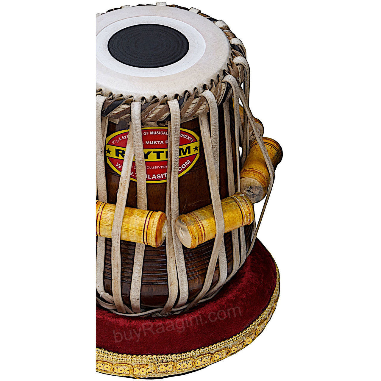 MUKTA DAS Tabla, 4KG Chromed Copper Bayan, Finest Dayan, Hammer AEB