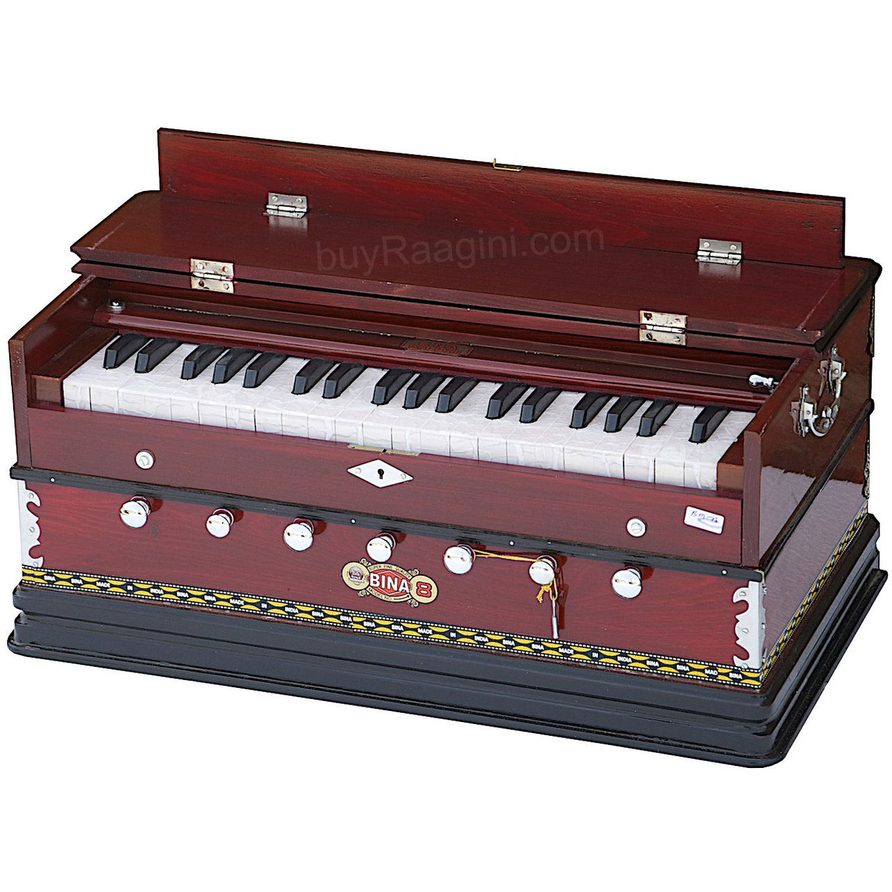BINA NO. 8 Harmonium, 2 Reeds, 3.25 Octaves, 7 Stops, Rosewood AGD