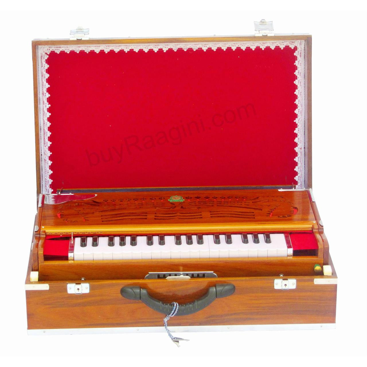 MONOJ K SARDAR Harmonium A440, 3 Reeds, 9 Scales, Teak, Folding AHB