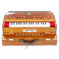 MONOJ K SARDAR Harmonium A440, 3 Reeds, 9 Scales, Teak, Folding AHB