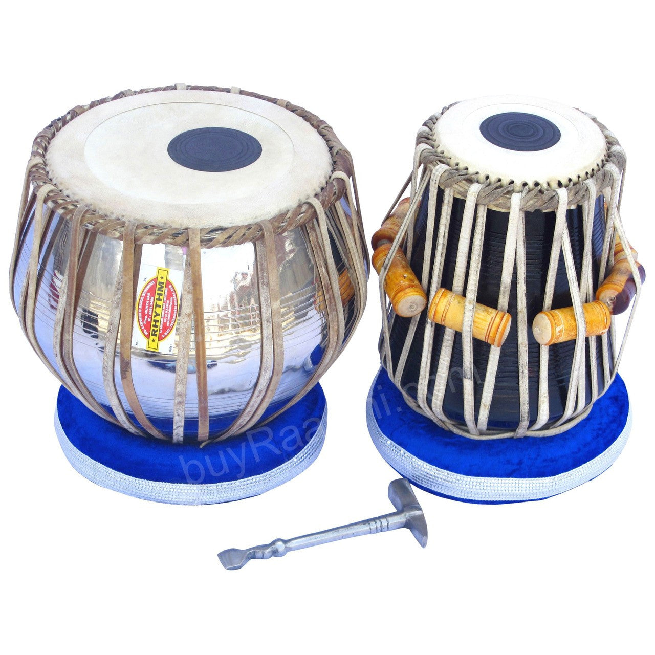 MUKTA DAS Student Tabla, 2.5 KG Brass Bayan, Finest Dayan, Hammer AIF