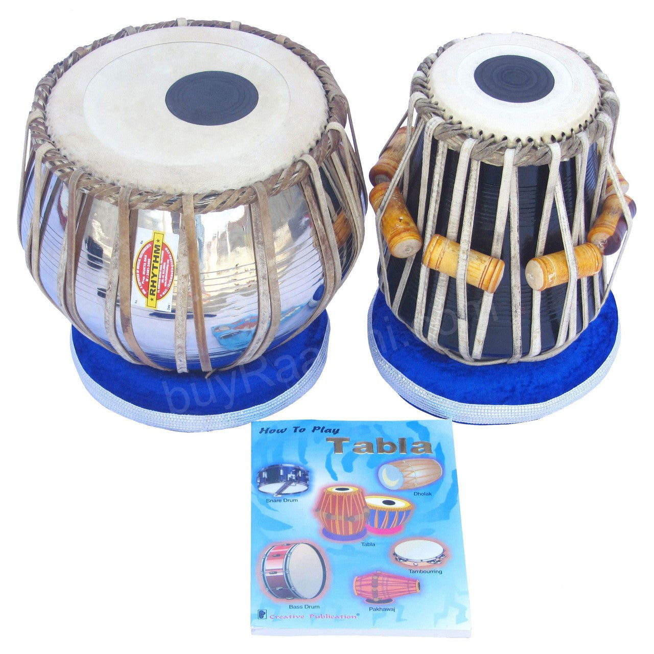 MUKTA DAS Student Tabla, 2.5 KG Brass Bayan, Finest Dayan, Hammer AIF