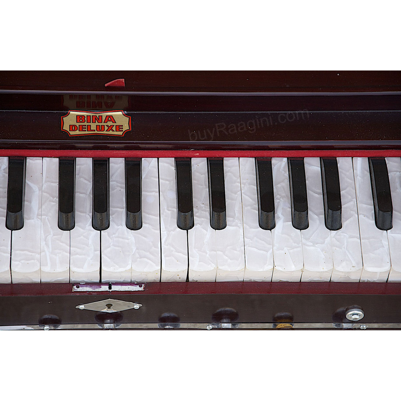 BINA Harmonium NO. 17 B, 2 Reeds, 3.5 Octaves, 9 Stops, Coupler AIG