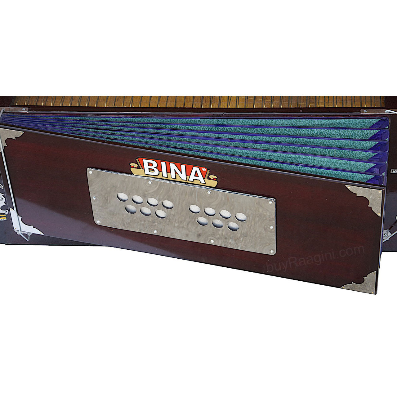 BINA Harmonium NO. 17 B, 2 Reeds, 3.5 Octaves, 9 Stops, Coupler AIG