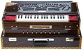 MAHARAJA MUSICALS Premium Calcutta Harmonium, 4/13 Scale Changer, Dark BDF