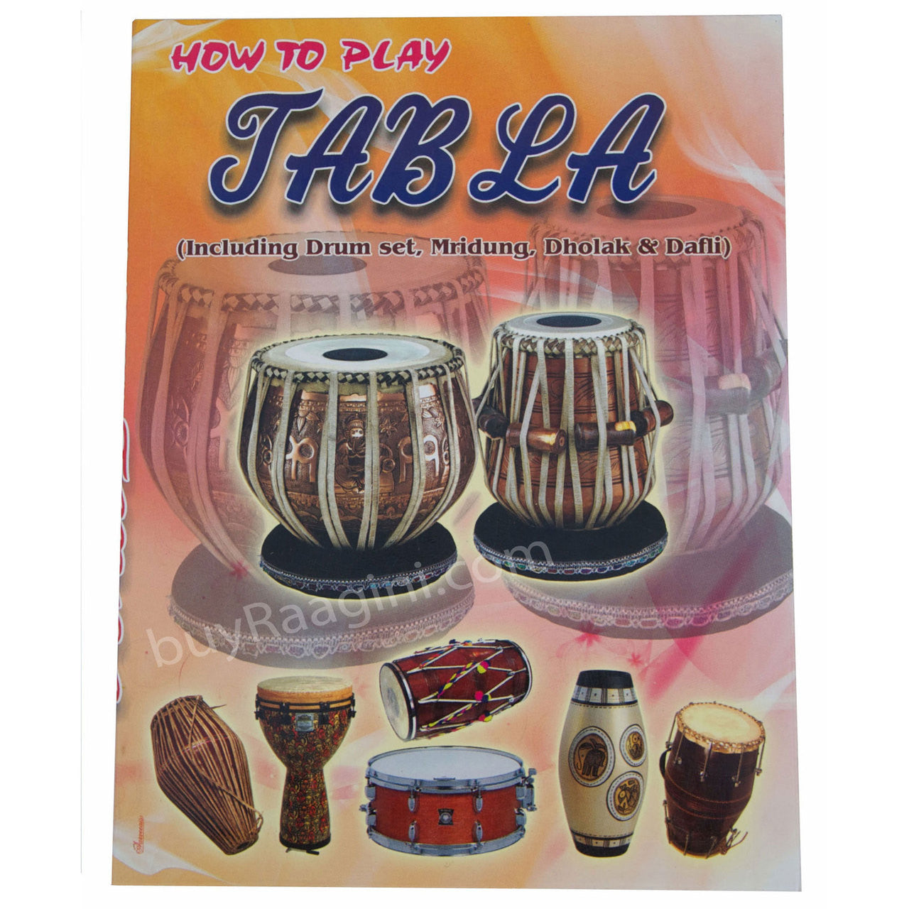 MAHARAJA Floral Chrome Tabla, 3 Kg Copper Bayan, Sheesham Dayan BEA