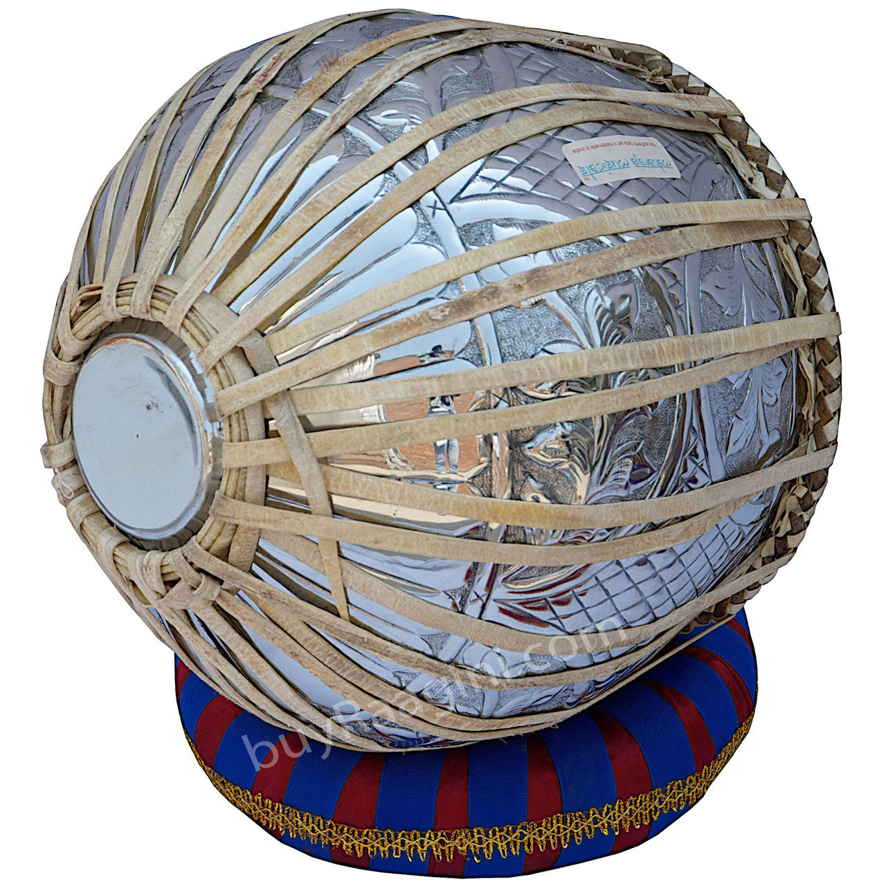 MAHARAJA Floral Chrome Tabla, 3 Kg Copper Bayan, Sheesham Dayan BEA