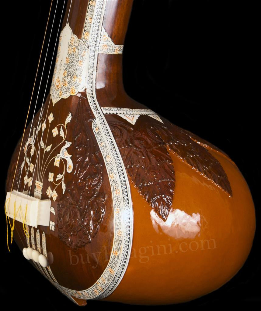 MAHARAJA Special Designer Male Tanpura, 4 Strings, Fiber Case BFI