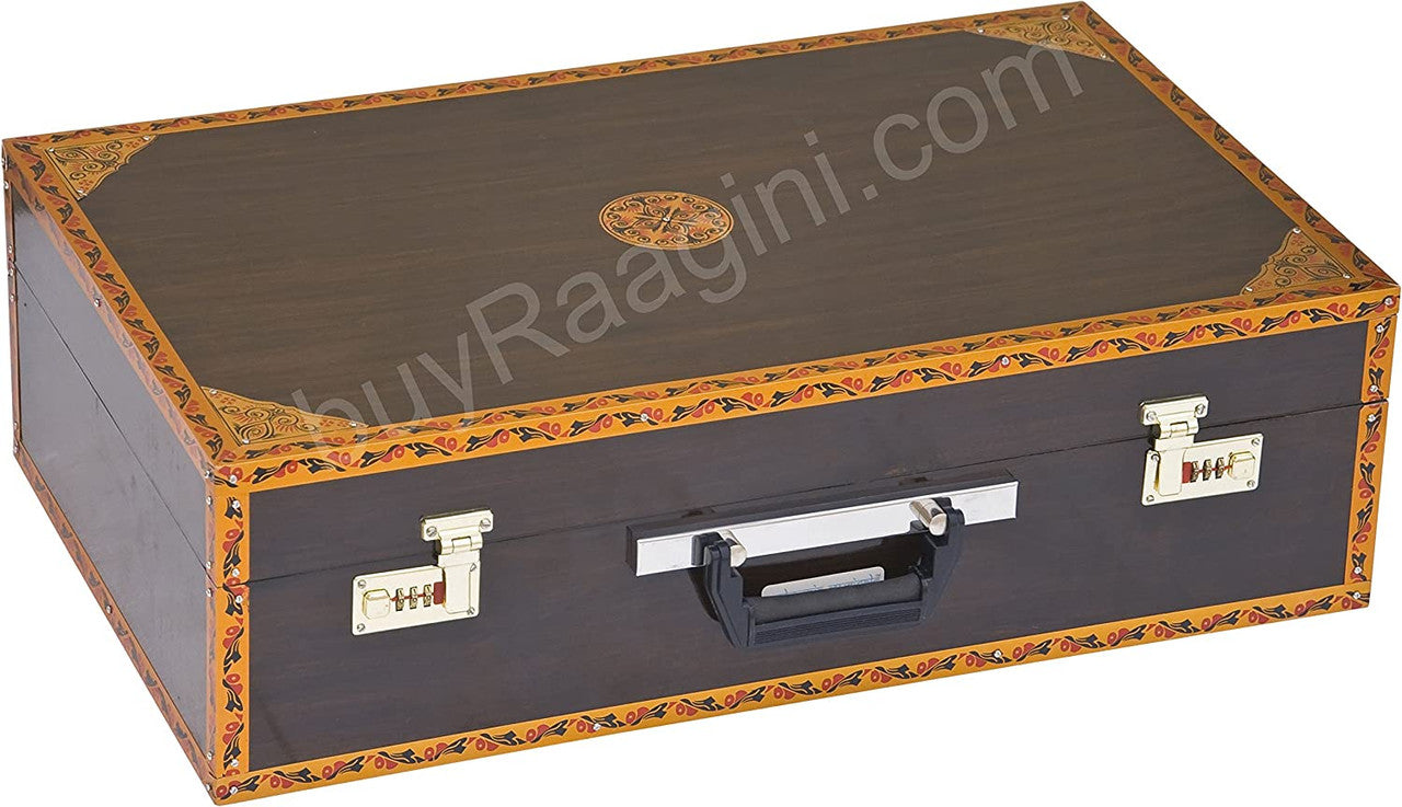 Maharaja Musicals Premium Calcutta Harmonium, 3/9 Scale Changer, Dark BGH