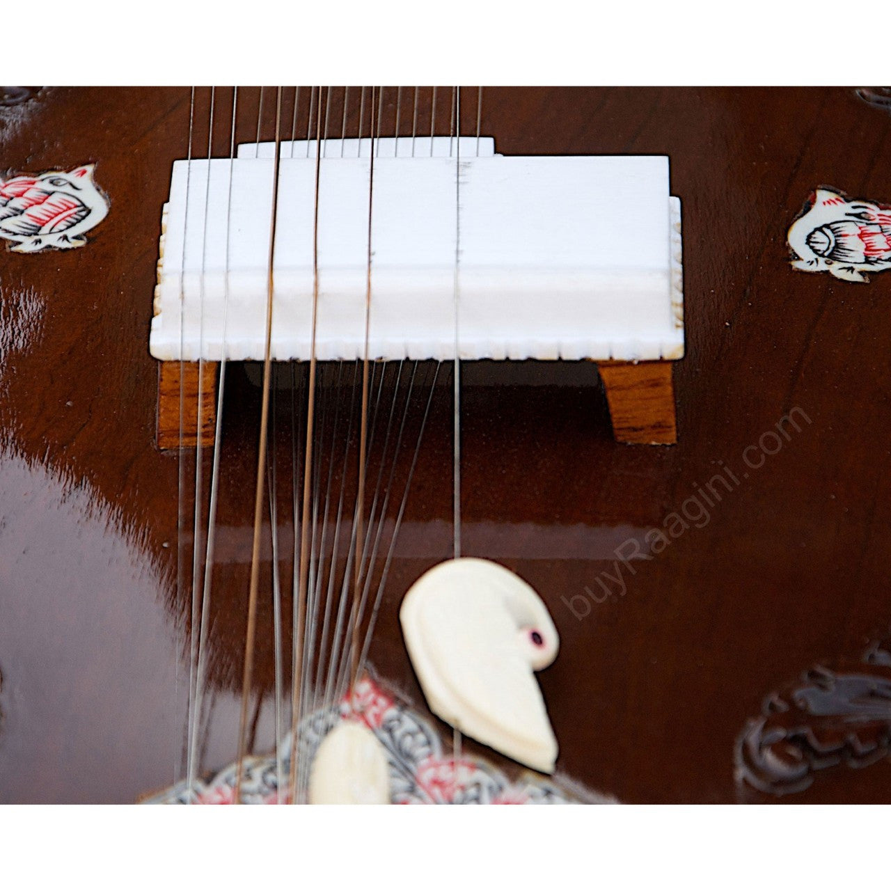 MAHARAJA MUSICALS Electric Sitar, Dark Natural Color DJE