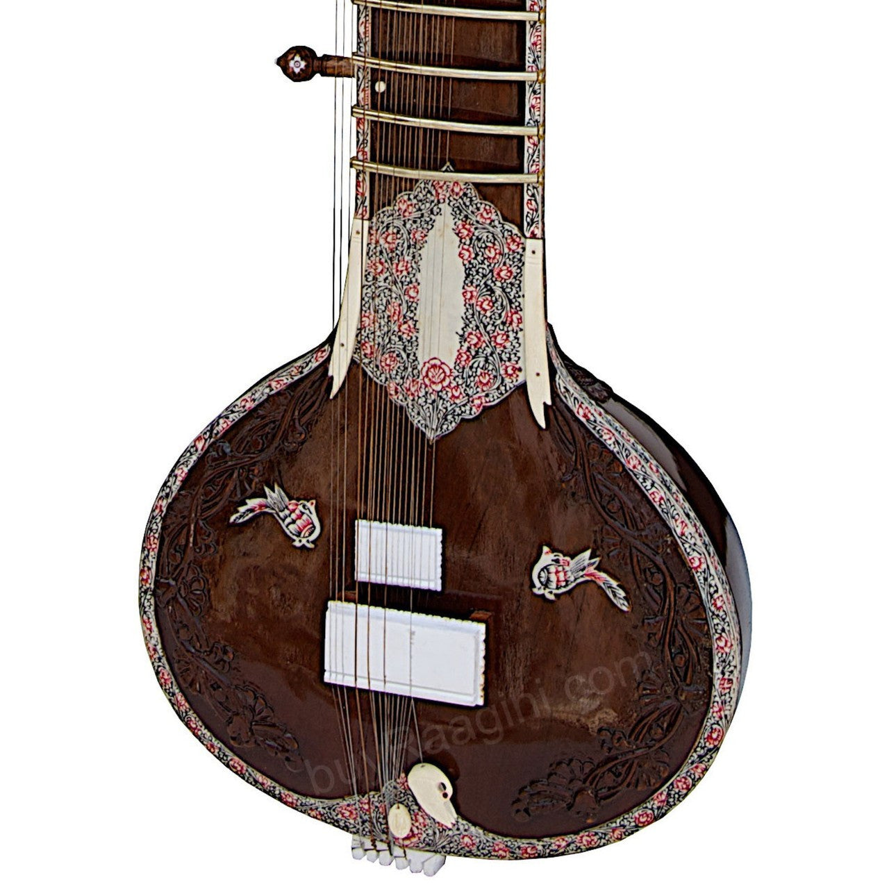 MAHARAJA MUSICALS Electric Sitar, Dark Natural Color DJE