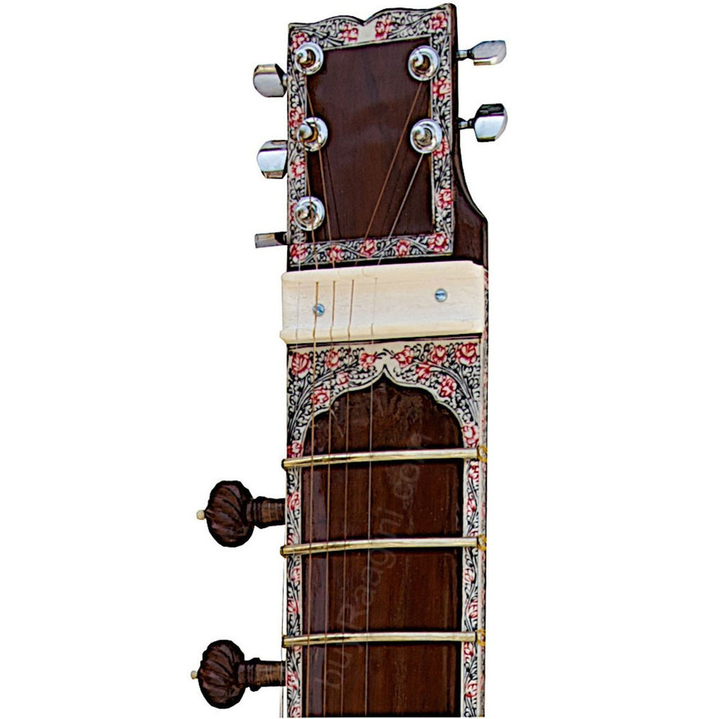 MAHARAJA MUSICALS Electric Sitar, Dark Natural Color DJE