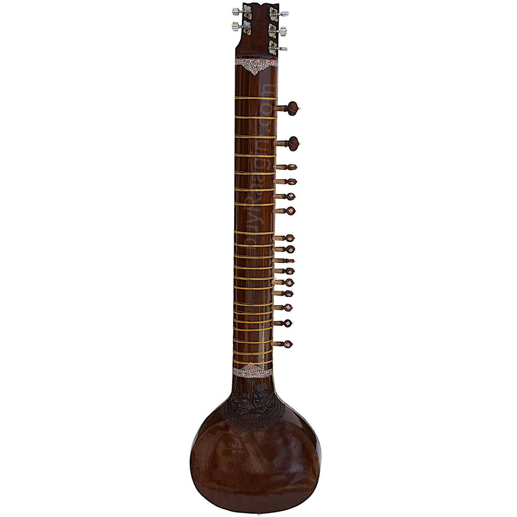 MAHARAJA MUSICALS Electric Sitar, Dark Natural Color DJE