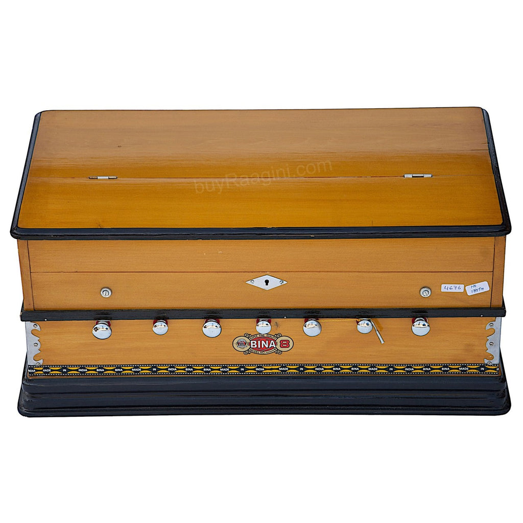 BINA NO. 8 Harmonium, 2 Reeds, 3.25 Octaves, 7 Stops, Coupler DJF