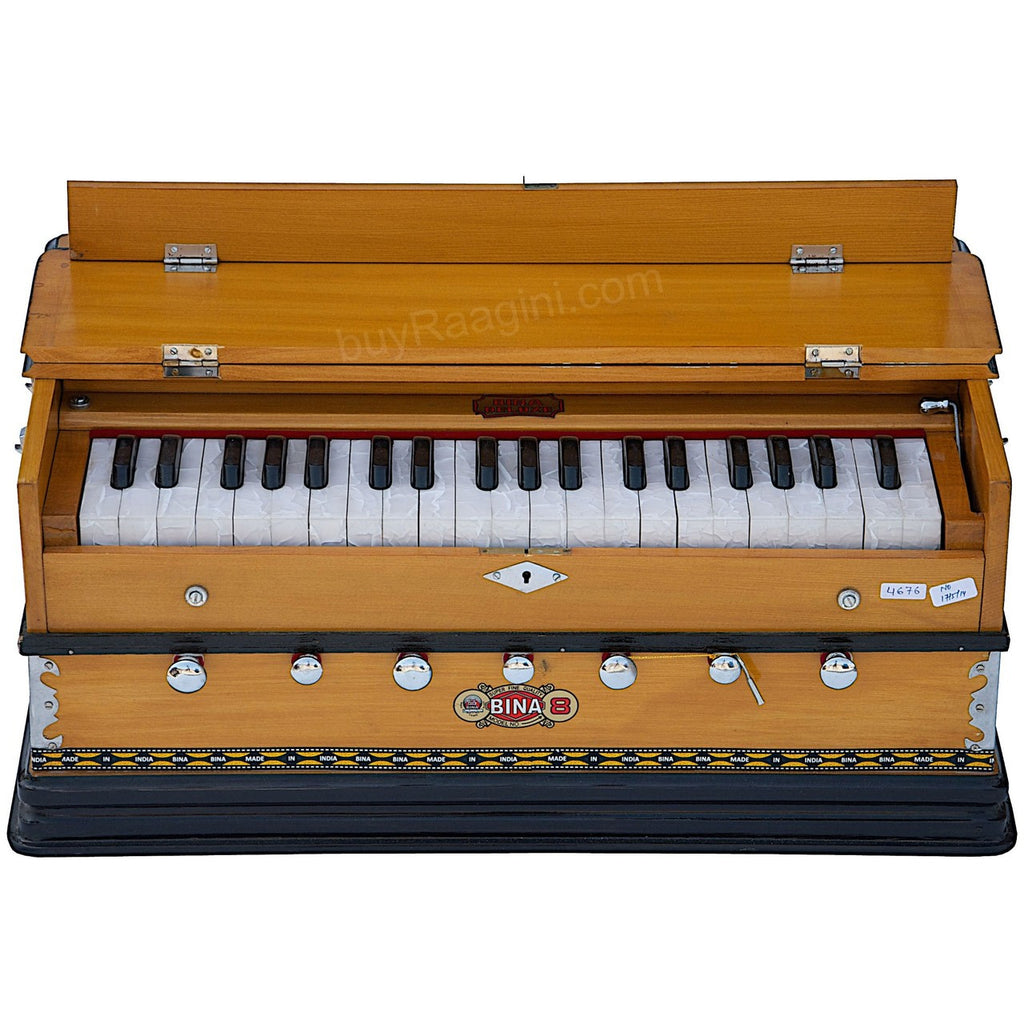 BINA NO. 8 Harmonium, 2 Reeds, 3.25 Octaves, 7 Stops, Coupler DJF