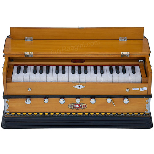 BINA NO. 8 Harmonium, 2 Reeds, 3.25 Octaves, 7 Stops, Coupler DJF