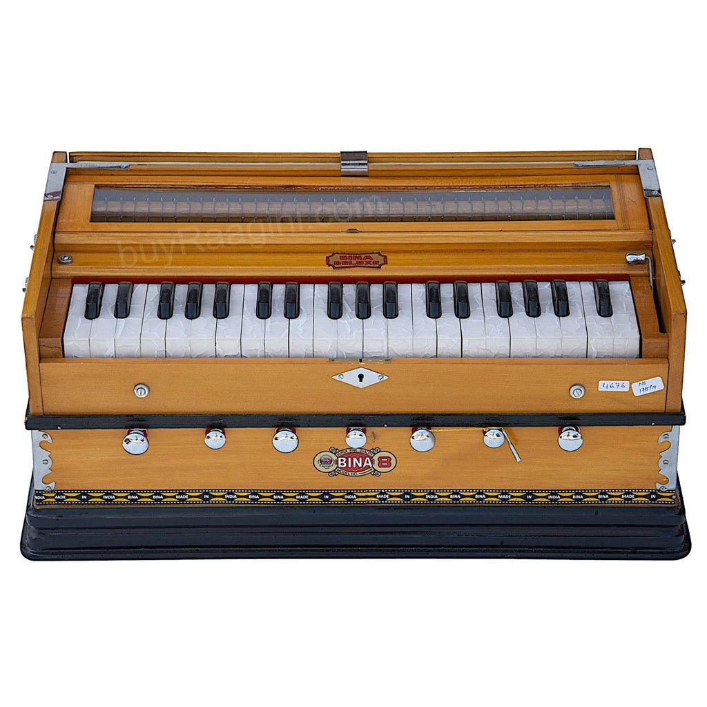 BINA NO. 8 Harmonium, 2 Reeds, 3.25 Octaves, 7 Stops, Coupler DJF