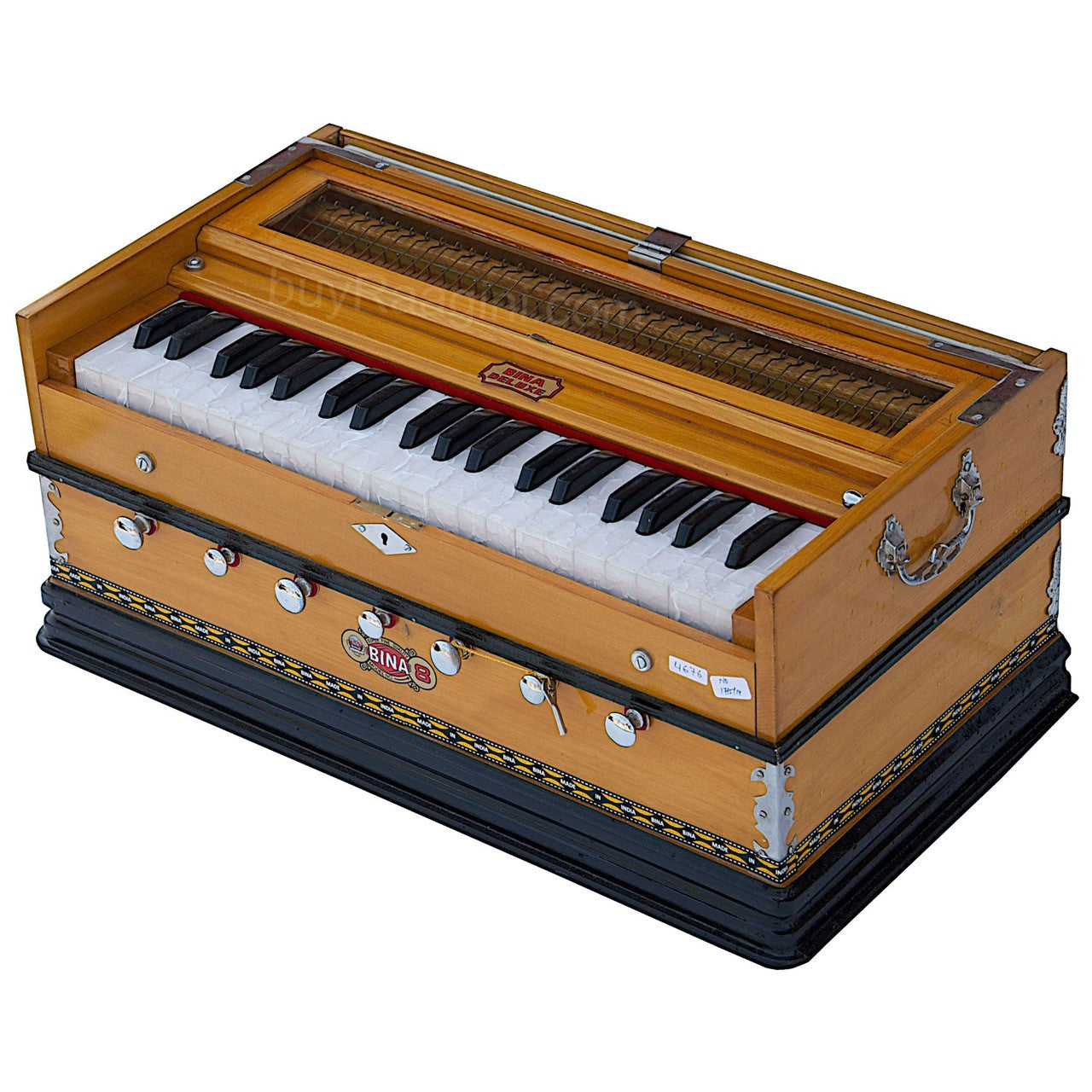 BINA NO. 8 Harmonium, 2 Reeds, 3.25 Octaves, 7 Stops, Coupler DJF