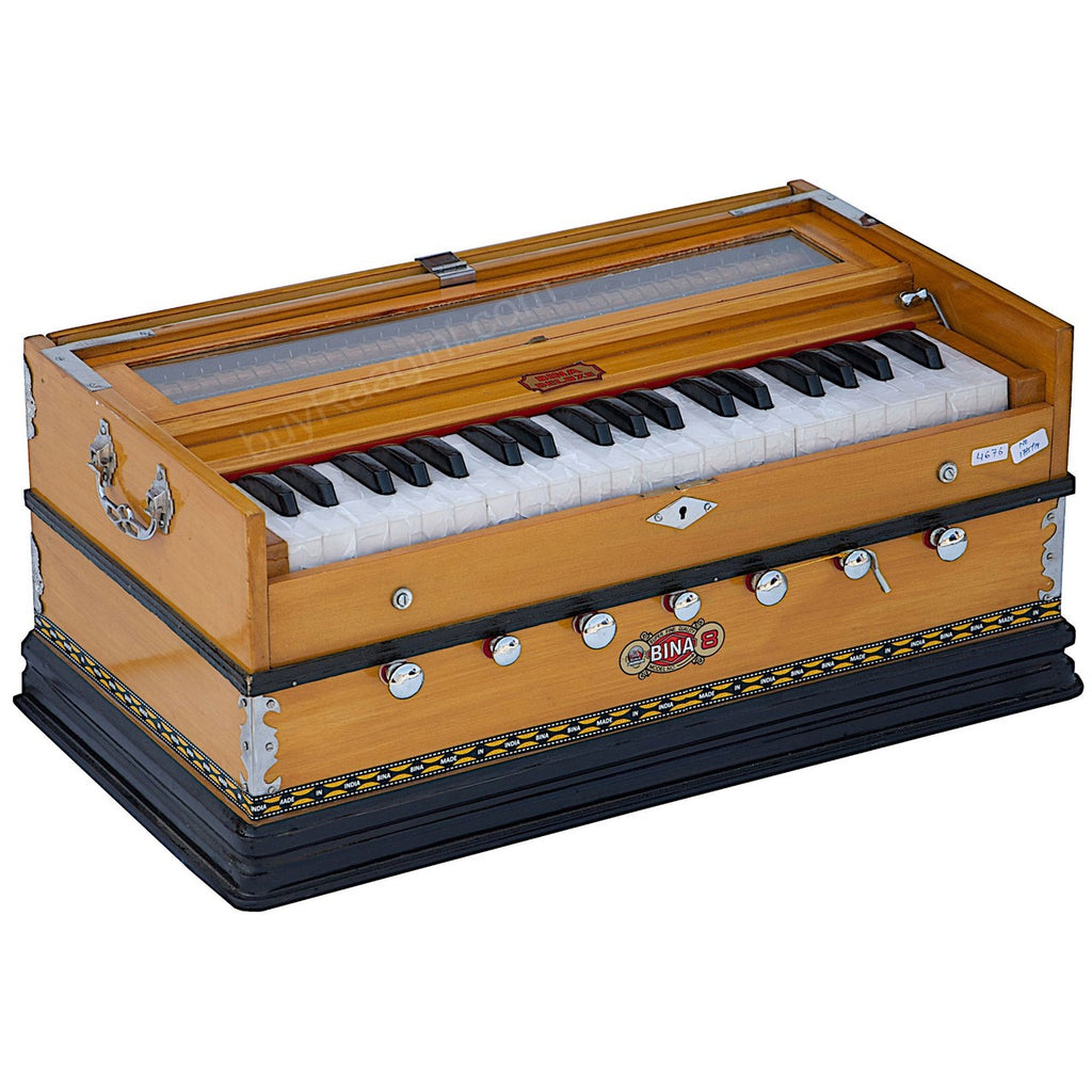 BINA NO. 8 Harmonium, 2 Reeds, 3.25 Octaves, 7 Stops, Coupler DJF