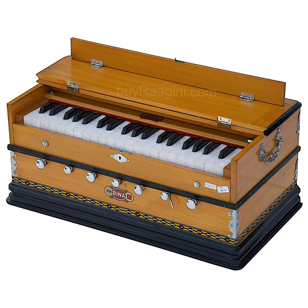 BINA NO. 8 Harmonium, 2 Reeds, 3.25 Octaves, 7 Stops, Coupler DJF