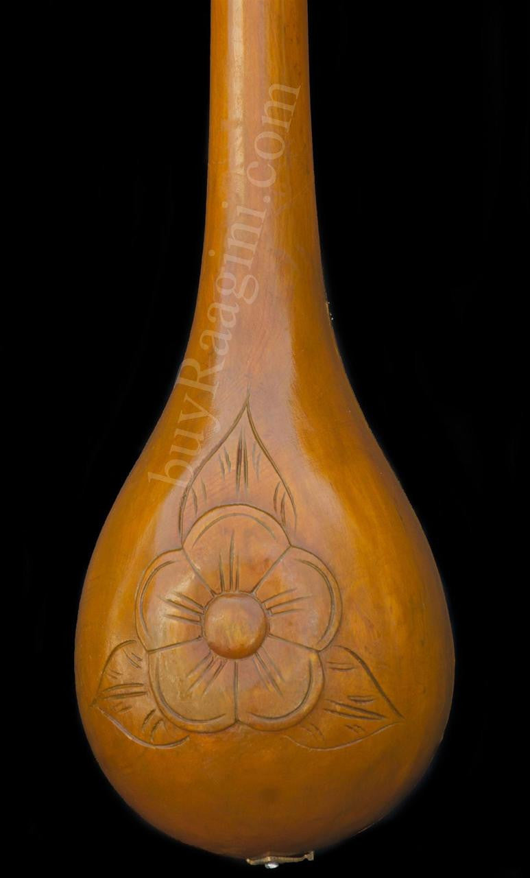 MAHARAJA Designer Mini Veena, Tun Wood, Handmade - EI
