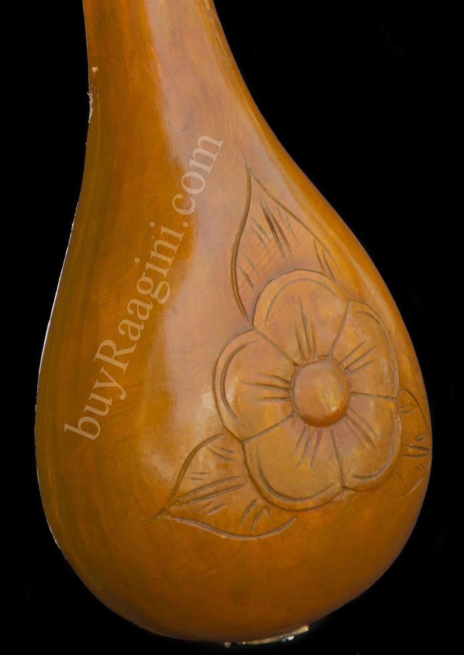 MAHARAJA Designer Mini Veena, Tun Wood, Handmade - EI