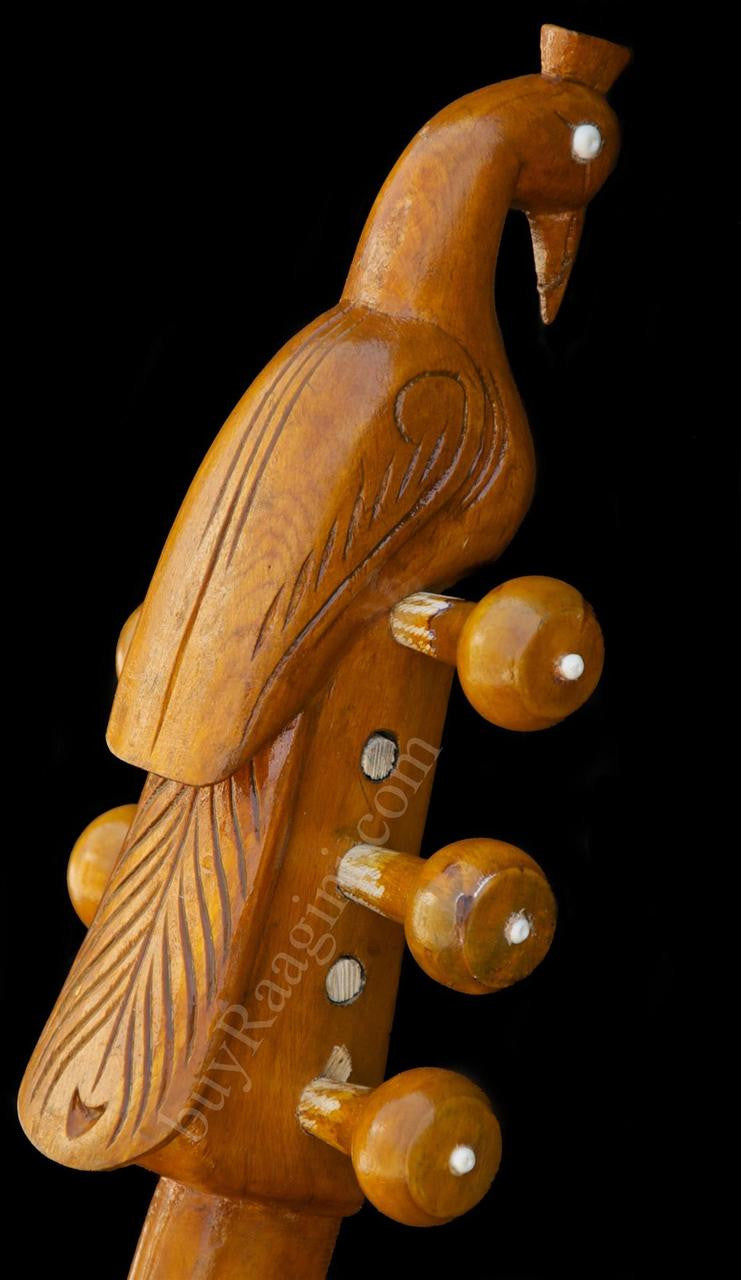 MAHARAJA Designer Mini Veena, Tun Wood, Handmade - EI
