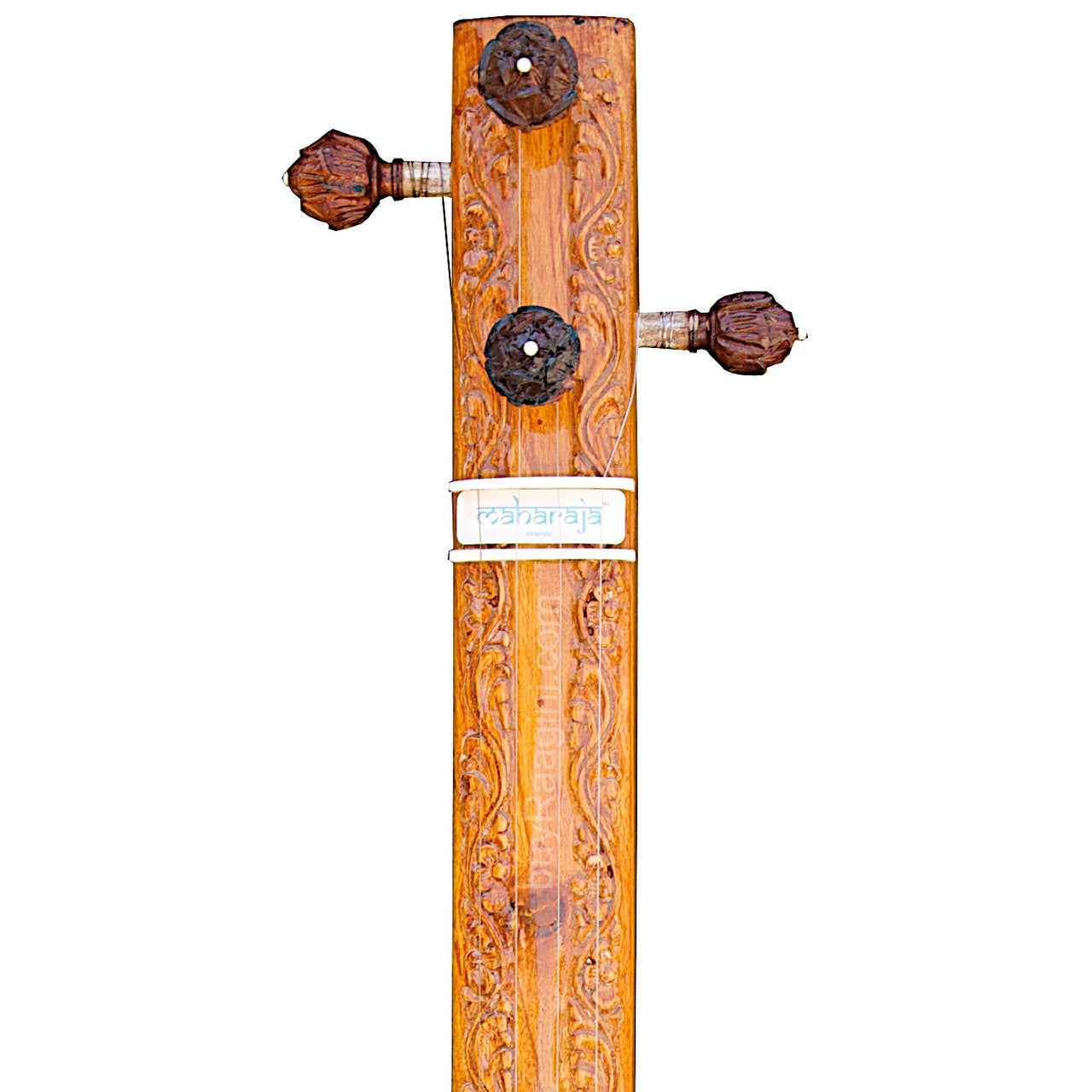 MAHARAJA Tanpuri, Wooden Carving, 4 Strings, Instrumental Tanpura FF 