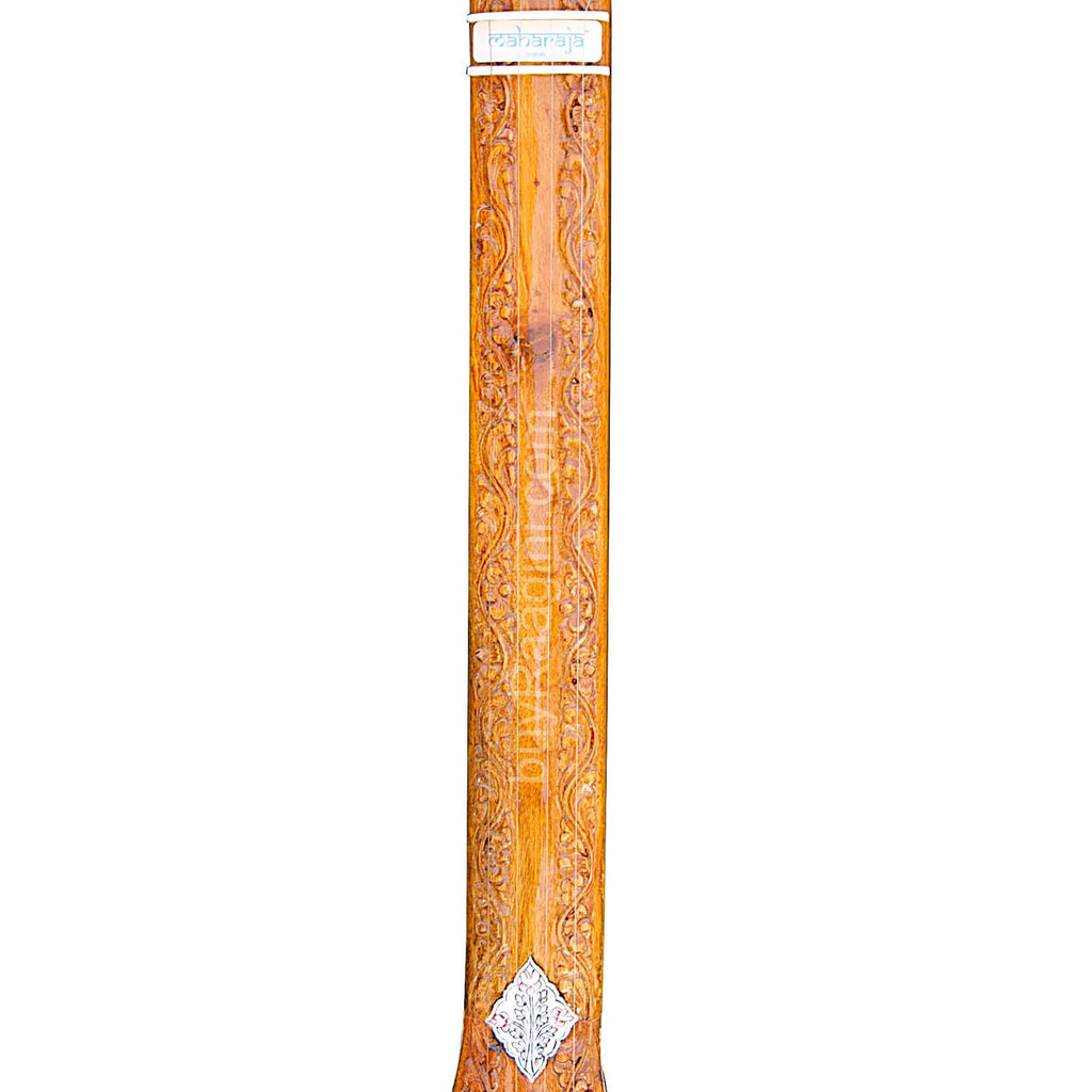 MAHARAJA Tanpuri, Wooden Carving, 4 Strings, Instrumental Tanpura FF 