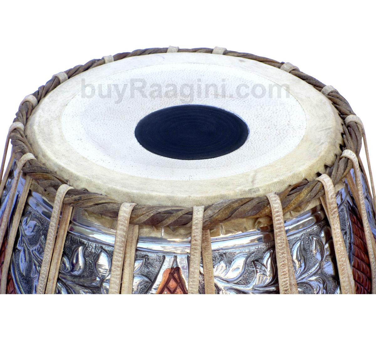 MAHARAJA Concert Twin Color Tabla, 4.5Kg Copper Bayan, Finest Dayan GJ