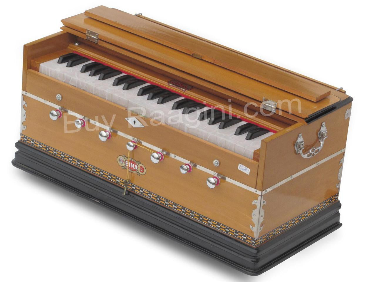 BINA NO. 9 Harmonium, 2 Reeds, 3.5 Octaves, 7 Stops, Coupler AGE