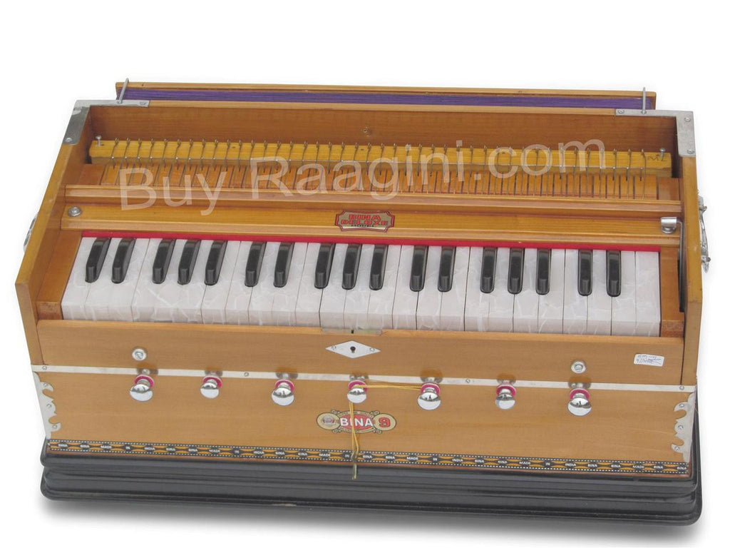 BINA NO. 9 Harmonium, 2 Reeds, 3.5 Octaves, 7 Stops, Coupler AGE