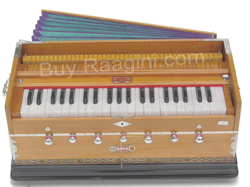 BINA NO. 9 Harmonium, 2 Reeds, 3.5 Octaves, 7 Stops, Coupler AGE