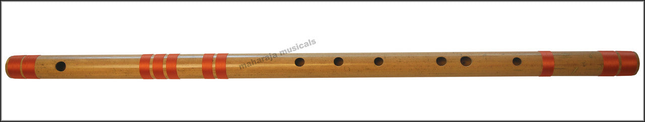 MAHARAJA Bansuri Scale D Natural Bass 33.5 Inch IndianBamboo Flute CFC