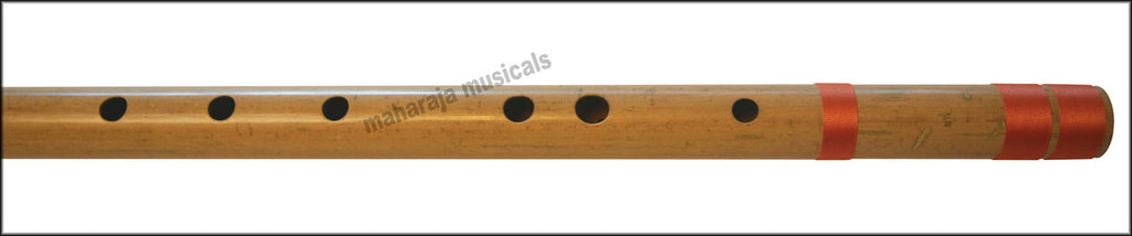 MAHARAJA Bansuri Scale D Natural Bass 33.5 Inch IndianBamboo Flute CFC