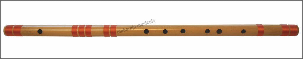 MAHARAJA Bansuri Scale F Natural Bass 28 Inch, Indian Bamboo Flute CFI