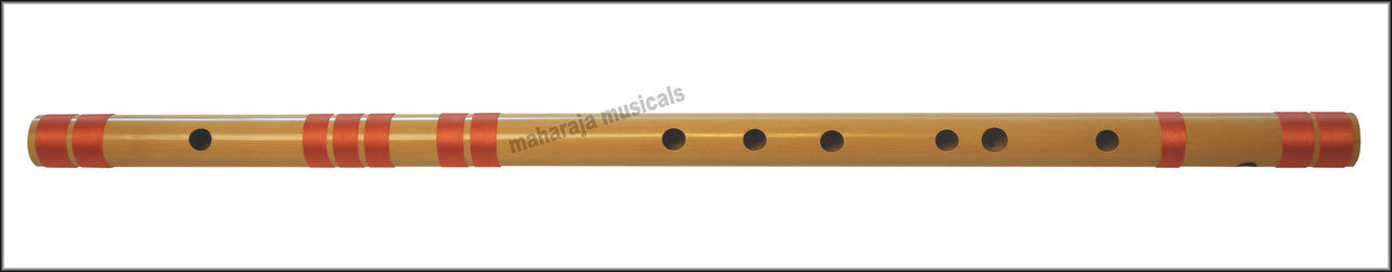 MAHARAJA Bansuri, Scale F Sharp Bass 26.5 Inch Indian Bamboo Flute CGA