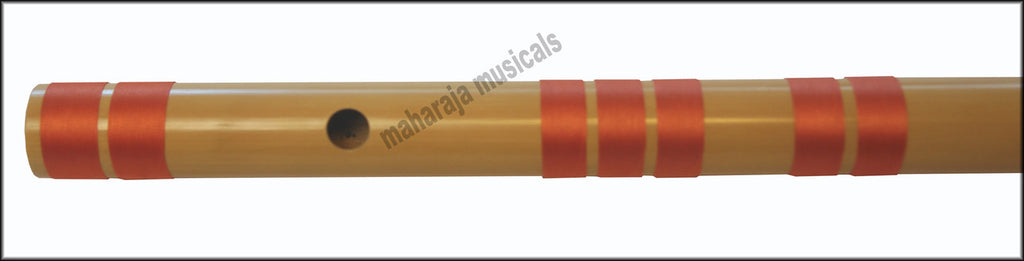 MAHARAJA Bansuri, Scale F Sharp Bass 26.5 Inch Indian Bamboo Flute CGA