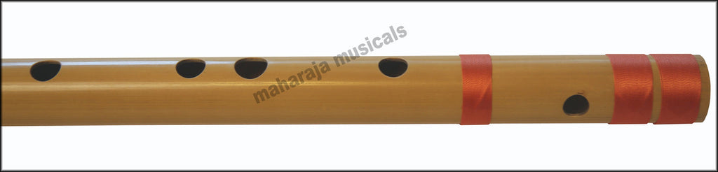MAHARAJA Bansuri, Scale F Sharp Bass 26.5 Inch Indian Bamboo Flute CGA